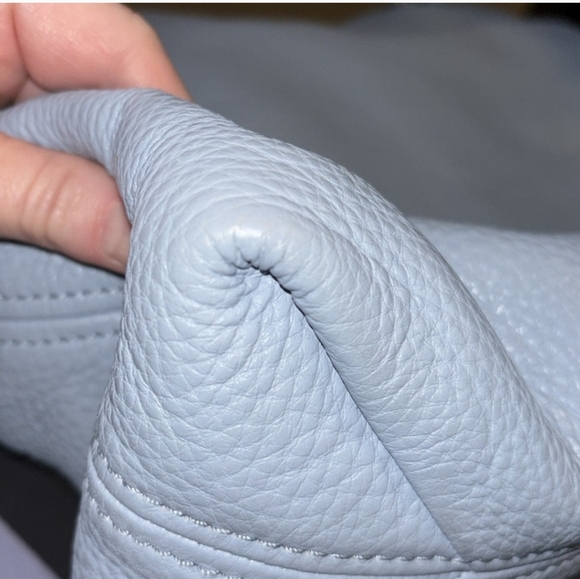 Michael‎ Kors Large Blue Pebbled Leather Jet Set Chain Shoulder Bag EUC - Picture 12 of 12